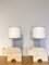 Vintage Italian Table Lamps in Travertine, 1970, Set of 2 1