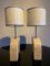 Vintage Italian Table Lamps in Travertine, 1970, Set of 2 16