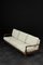 Mid-Century German Modern Three-Seater Sofa in Teak and Boucle White by Eugen Schmidt for Soloform, 1960s 1