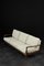Modernes Deutsches Mid-Century 3-Sitzer Sofa aus Teak & Boucle Weiß von Eugen Schmidt für Soloform, 1960er 1