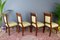 French Empire Style Walnut Table and Chairs, 1920s, Set of 8, Image 11