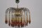 Mid-Century Amber Murano Glass Chandelier, 1960s 1