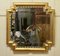 Specchio grande Art Déco dorato, Francia, anni '20, Immagine 3