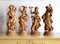 The Four Seasons Figurines in Maple Wood, Set of 4, Image 1
