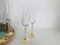 Goldish Flutes for Champagne by Luke Vestidello, Set of 6 13