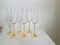 Goldish Flutes for Champagne by Luke Vestidello, Set of 6 5