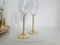 Goldish Flutes for Champagne by Luke Vestidello, Set of 6 14