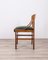 Italienische Vintage Stühle aus Holz & Samt, 1960er, 5er Set 4