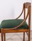 Chaises Vintage en Bois et Velours, Italie, 1960s, Set de 5 3