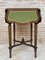 Vintage Game Table in Walnut with Green Leather, 1960 1