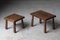 Vintage Brutalist Stools, Set of 2 1