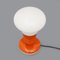 White Glass Table Lamp, 1970s 5