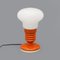 White Glass Table Lamp, 1970s, Image 1
