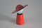 Lampe Mushroom Mid-Century Rouge de Temde, 1960s 3