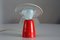 Mid-Century Red Mushroom Lamp from Temde, 1960s 5
