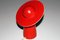 Mid-Century Red Mushroom Lamp from Temde, 1960s 4