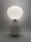 Space Age White Glass Table Lamp, 1970s, Image 4