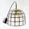 Mid-Century Glass and Brass Ceiling Light from Limburg, 1960s 6