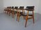 Danish Teak Armchairs by Svend Aage Eriksen for Glostrup, 1960s, Set of 6 6