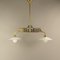 Bauhaus Pendant Lamp in Brass, 1920s 1