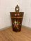 Vintage Umbrella Stand with Folk Painting, Image 1