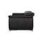 Leather Two-Seater Dark Gray Sofa by Ewald Schillig 10