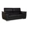 Leather Two-Seater Dark Gray Sofa by Ewald Schillig 3