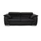 Leather Two-Seater Dark Gray Sofa by Ewald Schillig 1