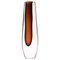 Glass Vase in Dark Brown by Vicke Lindstrand, 1960s 1