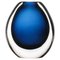 Round Glass Vase in Blue by Vicke Lindstrand, 1960s 1