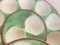 Piatto grande Oyster in ceramica verde e bianca, anni '60, set di 7, Immagine 5