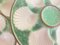 Plato para ostras grande y platos de cerámica verde y blanco, años 60. Juego de 7, Imagen 7