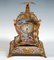 Viennese Gilt Silver & Enamel Table Clock with Gallant Scenes Painting, 1880s 5