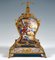 Viennese Gilt Silver & Enamel Table Clock with Gallant Scenes Painting, 1880s 4