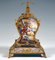 Viennese Gilt Silver & Enamel Table Clock with Gallant Scenes Painting, 1880s, Image 4