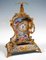 Viennese Gilt Silver & Enamel Table Clock with Gallant Scenes Painting, 1880s 10