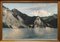 Adolf Kaufmann, Landscape with Mountain Lake, 1907, Oil Painting on Canvas, Framed 1