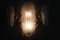 Lampade da parete Space Age in vetro di Murano di Hillebrand, anni '70, set di 3, Immagine 8