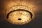 Large Space Age Ceiling Lamp in Ice Glass from Doria, 1960s, Image 3