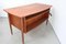 Danish Modern Concave Form Free-Standing Teak Desk, 1970s 11