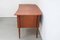 Danish Modern Concave Form Free-Standing Teak Desk, 1970s 2