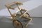 Carrito de servicio de cuero de cabra pintado de Aldo Tura, Italia, años 60, Imagen 4