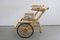Chariot de Service en Cuir de Chèvre Peint par Aldo Tura, Italie, 1960s 1