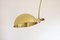 Lámpara de pie Boca Arc de latón pulido de Florian Schulz, años 70, Imagen 8