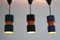 Danish Modern Pendant Lights by Jo Hammerborg for Fog & Morup, 1960s, Set of 3 2