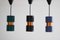 Danish Modern Pendant Lights by Jo Hammerborg for Fog & Morup, 1960s, Set of 3 1