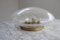 Large Space Age Ceiling Lamp in Ice Glass from Limburg, 1970s, Image 4