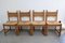 Danish Modern Chairs in Light Oak with Sisal Weave from Asko, Finland, 1960s, Set of 4 1