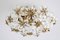 Hollywood Regency Chandelier with Flowers Brass Crystal from Palwa, 1970s, Image 1