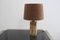 Lámpara de mesa alemana de corcho al estilo de Ingo Maurer, años 60, Imagen 1